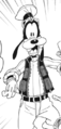 Goofy as he appears in the Kingdom Hearts Chain of Memories manga.
