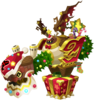 The Holiday Sleigh<span style="font-weight: normal">&#32;(<span class="t_nihongo_kanji" style="white-space:nowrap" lang="ja" xml:lang="ja">ノーティースレッド</span><span class="t_nihongo_comma" style="display:none">,</span>&#32;<i>Nōtī Sureddoi</i><span class="t_nihongo_help noprint"><sup><span class="t_nihongo_icon" style="color: #00e; font: bold 80% sans-serif; text-decoration: none; padding: 0 .1em;">?</span></sup></span>, lit. "Naughty Sled")</span> Raid Boss from the last December 2018 Weekly Raid events.