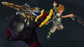 Ventus defeats Vanitas and shatters the incomplete χ-blade.