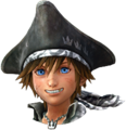 Sora's normal Ultimate Form Sprite when visiting The Caribbean.