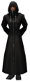 Xehanort wearing a black coat.