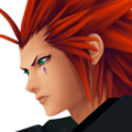 Axel's journal portrait in Kingdom Hearts HD 2.5 ReMIX.