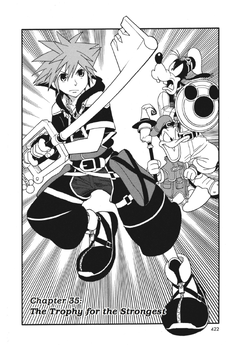 Chapter 35 - The Trophy for the Strongest (Front) KHII Manga.png