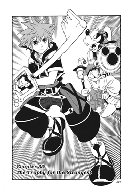 Chapter 35 - The Trophy for the Strongest (Front) KHII Manga.png