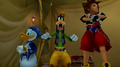 Goofy during Donald's and Sora's argument.