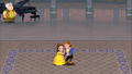 Belle dances with the Prince.