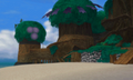 A background sprite of Destiny Islands