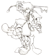 Sora and Donald (Concept Art).png