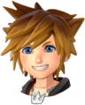 Sora's normal Strike Form Sprite when visiting Toy Box.