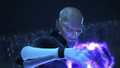 Master Xehanort faces Sora and Riku in the opening of Kingdom Hearts 3D: Dream Drop Distance.
