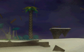 A background sprite of a destroyed Destiny Islands