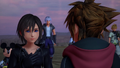 Xion assures Sora that Kairi is safe.