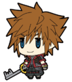 An illustration of Sora for a rubber keychain.