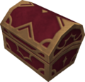 A red chest as it appears in Deep Jungle