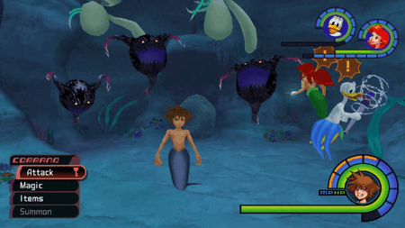 Ariel using Thunder Potion.
