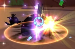 Sora successfully using Warp Break on a Shadow