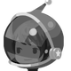 the Gummiship Helmet HG B (BグミシップメットHG, B Gumishippu metto HG?) hairstyle, female version