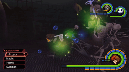 Jack Skellington using Icy Terror