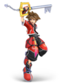 Sora in his Valor Form outfit in Super Smash Bros. Ultimate.