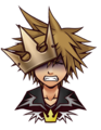 Sora's Halloween Town sprite when he takes damage during Final Form.