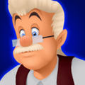 Geppetto's journal portrait in the HD version of Kingdom Hearts Re:Chain of Memories.