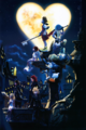 Naminé (near the bottom left) in an official artwork for Kingdom Hearts HD 1.5 ReMIX.
