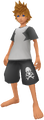 Roxas wearing his pajamas.