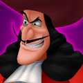 Captain Hook's third Attack Card portrait in the HD version of Kingdom Hearts Re:Chain of Memories.