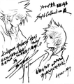 Sora and Roxas promotional sketch for Kingdom Hearts HD 2.5 ReMIX.