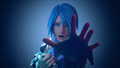 Aqua reaching out to Terra and Ventus in the intro.