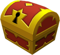 A small chest as it appears in Dive to the Heart, Twilight Town, Mysterious Tower, Radiant Garden, Realm of Darkness, and Traverse Town.