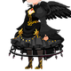 Female Halloween Crow set