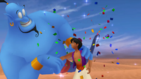 Genie introduces himself to Aladdin