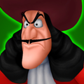 Captain Hook's first Attack Card portrait in the HD version of Kingdom Hearts Re:Chain of Memories.