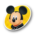 Mickey's sprite in his black coat.