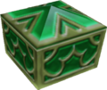 A green chest as it appears in End of the World