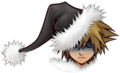 Sora's Christmas Town sprite when he is in critical condition.