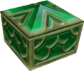 A green chest as it appears in End of the World