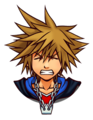 Sora's sprite when he takes damage during Limit Form.