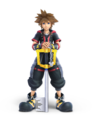 Sora in his Kingdom Hearts III outfit in Super Smash Bros. Ultimate.