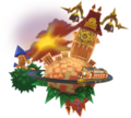 The Mysterious Tower world as part of the Twilight Town world in Kingdom Hearts Re:Chain of Memories.
