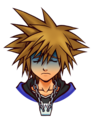 Sora's sprite when he is in critical condition during Wisdom Form.