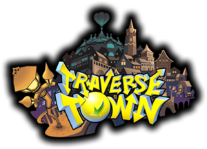 The Traverse Town logo from Kingdom Hearts 3D: Dream Drop Distance.