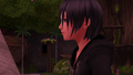 A vision of Xion appears within Sora's heart.