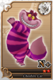 Cheshire Cat card (card 218) from Kingdom Hearts χ