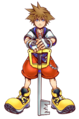 The boy's lookin' straight at ya with that keyblade of his...