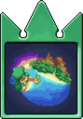 The completed Destiny Islands world card