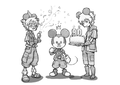 Illustration by Tetsuya Nomura for Mickey's 90th birthday.