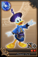 Donald Duck card (card 58) from Kingdom Hearts χ