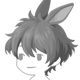Rabbit Trumpeter 'Do hairstyle (same for male/female)